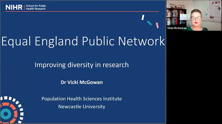 Dr Vicki McGowan on improving diversity in research