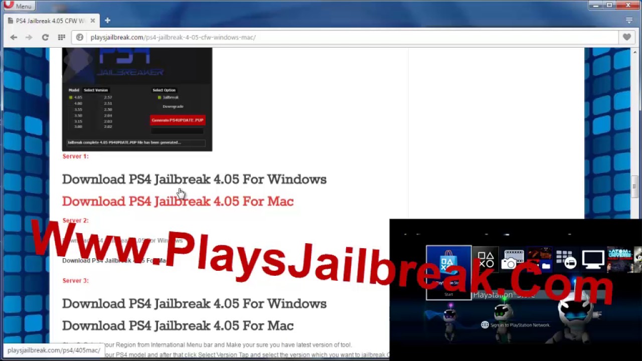 HOw to Install PS4 Jailbreak Update 4.05 Tutorial"Jailbroken" PS4 4.05