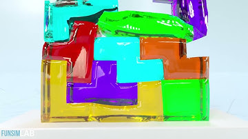 SOFTBODY TETRIS 😋 Simulation Animation V27