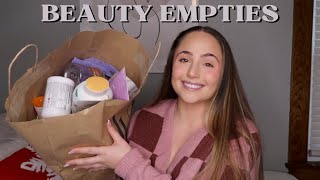 MY BEAUTY EMPTIES | Hygiene, Skincare, Hair Care, &amp; Wellness (Vlogmas Day 11)