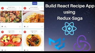 Build React Recipe App using Redux-Saga and Material-UI | React Redux-Saga Recipe Project