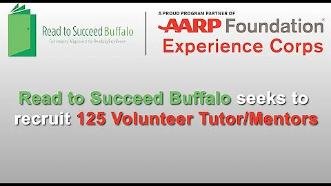 Read to Succeed Buffalo Seeks to Recruit 125 Volunteer Tutor/Mentors