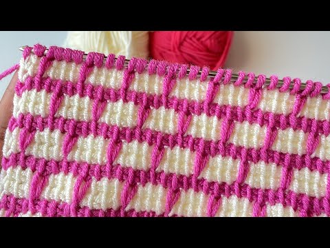 İlk defa göreceksiniz bu modeli Tunus işi kesme şeker modeli’ Tunisian Knitted Baby Blanket’ crochet