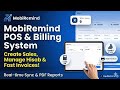 Instant Billing &amp; POS System for Mobile Shops | MobiRemind Sales Module