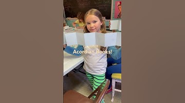 Making accordion books at camp!