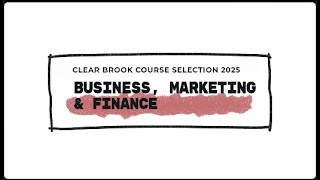 CTE Business, Marketing & Finance 2025