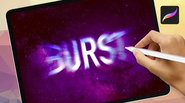 Procreate Tutorial: Light Burst Text Effect