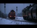 Тепловозы 2ТЭ10УК и 2М62К-0490 / Diesel locomotives 2TE10UK and 2M62K-0490