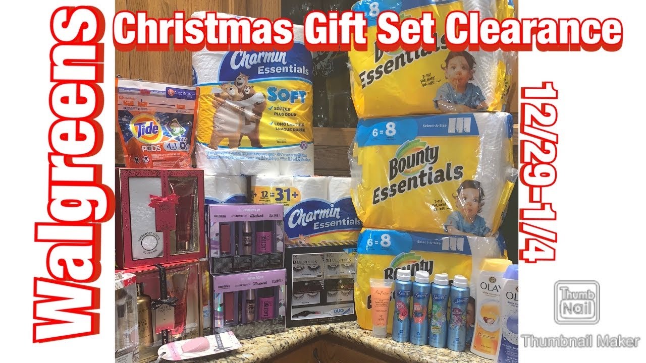 Walgreens Couponing 12/291/4 Christmas Gift Set