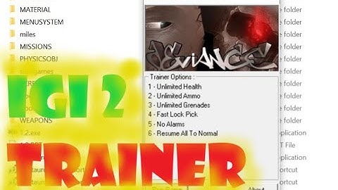 IGI 2 trainer video\unlimited health\unlimited\ammo\mission skip\anti alarm\100% real igi 2 trainer\