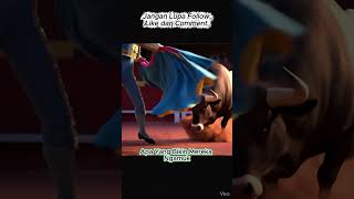 Fakta atau Mitos kalau Banteng marah lihat warna merah ... #faktaunik #mitosantiguos #disney #fakta
