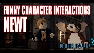 Lego Dimensions NEWT SCAMANDER Funny Character Interactions - Lego Dimensions Wave 7