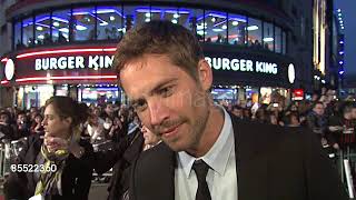 Paul walker in uk 2009