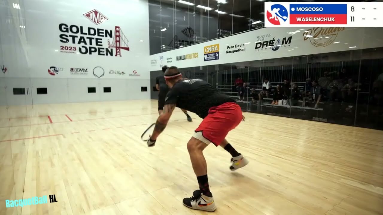 Racquetball Highlights C  MOSCOSO VS K  WASELENCHUK │ R16s │ 2023 GOLDEN STATE OPEN