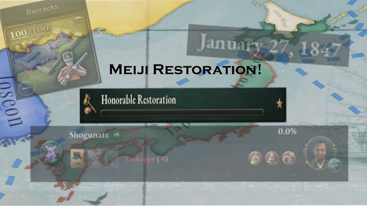 Victoria 3 Early Meiji Restoration As Japan Guide YouTube