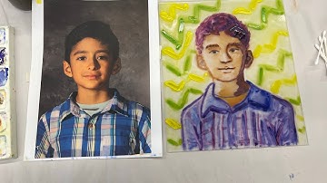 Watercolor Monotype Portrait Demonstration- Part 2