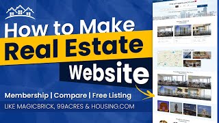 How to Make a Real Estate Website like MagicBrick, 99acres,Housing.com with WordPress & Houzez Theme