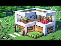 ⚒️ Minecraft : How To Build a Small Modern House | Small House 