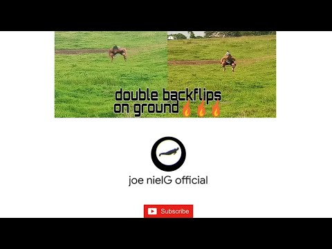 Double backflips on ground landed 🔥🔥🔥