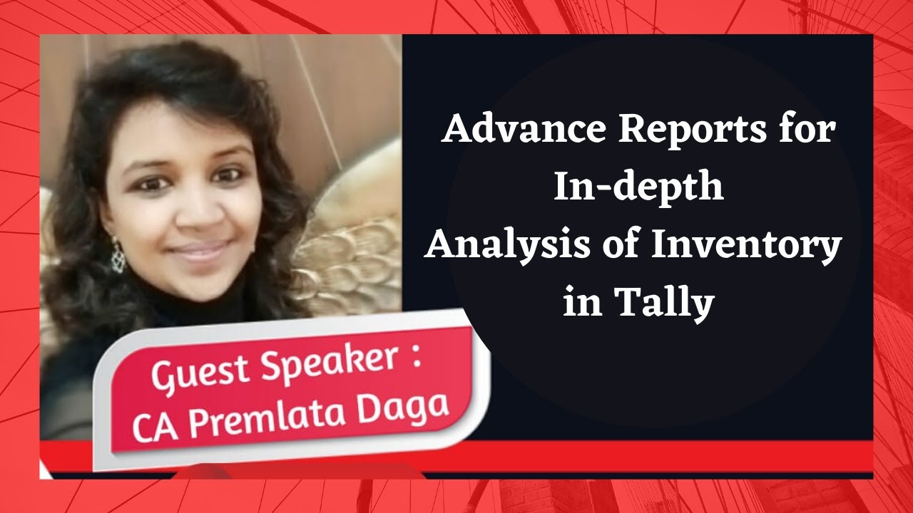 Advance Reports for In-depth Analysis of Inventory in Tally - YouTube