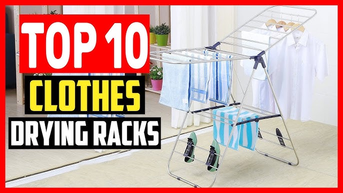 Mainstays Space-Saving 2-Tier Tripod Hanging Clothes Drying Rack, Steel