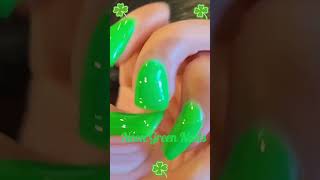 Neon Green Nails For Saint Patrick Day #fashion #lifestyle #beauty