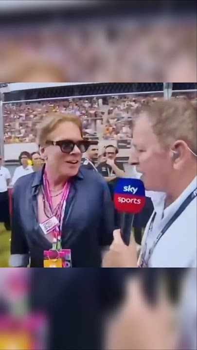 Axl Rose Interview at F1 Hungarian Grand Prix 2025 #gunsnroses #axlrose #gnr #f1 #fyp #shorts