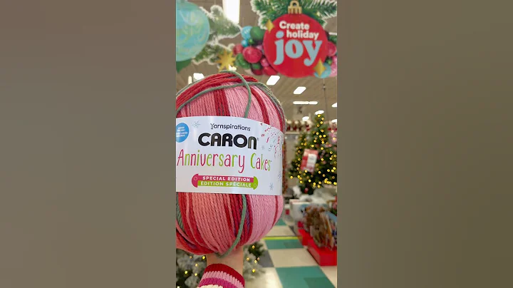 Run to Michaels Stores to check out the Caron Special Edition Anniversary Cakes Yarn! 🎄💗