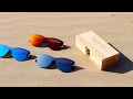 Lumeos  lunettes de soleil  bote en bois de bambou