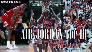 The Young Goat Michael Jordan's Top 10 ~1987'88 NBA Season