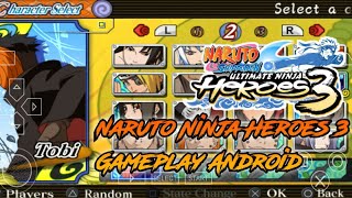 Naruto Ultimate Ninja Heroes 3 Android Gameplay screenshot 5