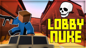 DROPPING a DEAD LOBBY NUKE with the SMG! | krunker.io