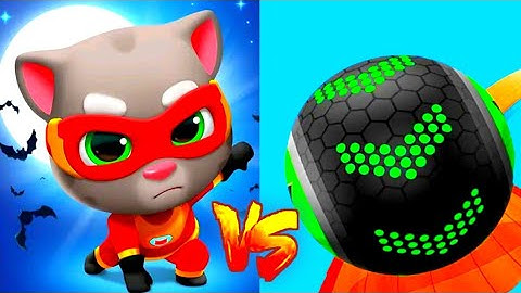 Talking Tom Hero Dash Vs Going Balls Gameplay Walkthrough Android,iOS