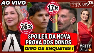 🔴SPOILER DA PROVA DOS DONOS + ELIMINAÇÃO DA BARONESA OU DO GUIPA HOJE  ? #agrandeconquista