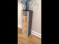 DIY mirror floor vase