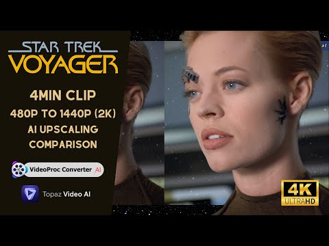 [2K Upscale] 4min Clip Comparison | Janeway's Rules | Star Trek: Voyager S04E07 'Scientific Method'