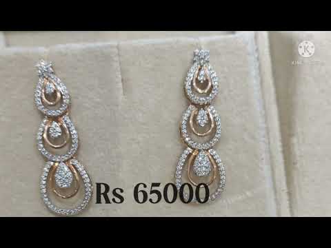 Tanishq diamond earrings, Diamond earrings with price, diamond top,new collection diamond earrings,