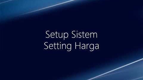 6025 ISX Utility Setup Sistem Setting Harga