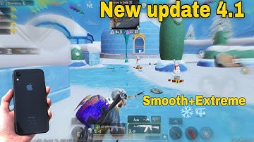 PUBG 4.1 Update iphone XR Smooth+Extreme 60 Fps Gameplay in 2025 ❄️ |PUBG MOBILE New Update