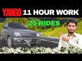 Dha Clifton 20 rides Complete || 11 hour work yango car earning ||