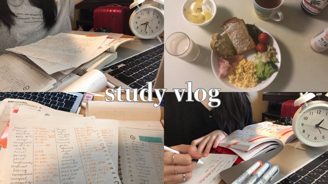 【study vlog】超朝方大学生が朝4時半に起きて10時間勉強してみた