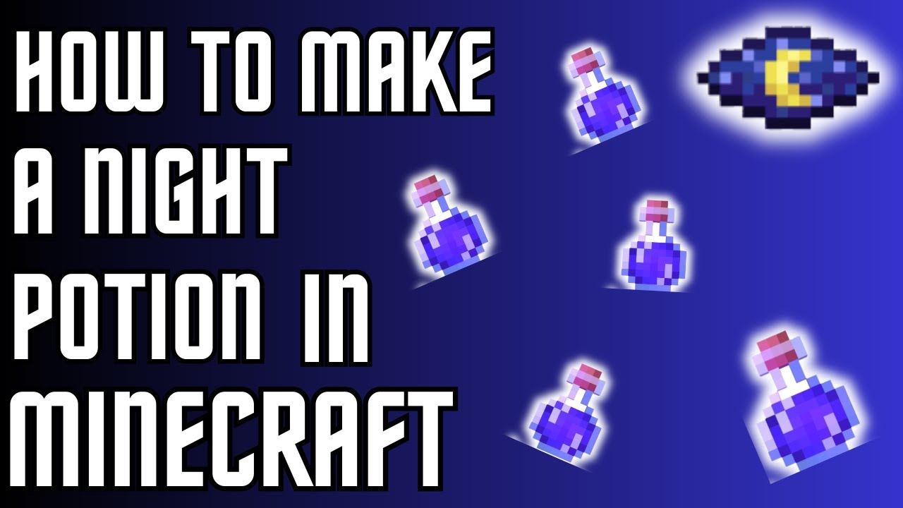 How to make a Night Vision potion in Minecraft 1.20 YouTube