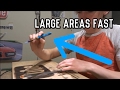 How to wood burn straight lines and big areas fast