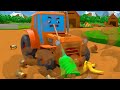 Lustiger Traktor und Monster Truck fahren in einem Stadt Cartoon für Kinder | Cars Town