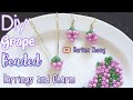DIY Earrings Beaded - Grape Beaded 🍇