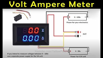 How to Setup a Digital Volt Amp Meter Wire Connection