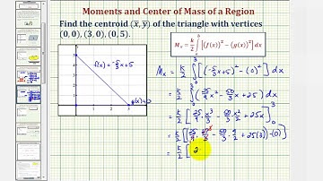 Ex: Find the Centroid of a Triangular Region on the Coordinate Plane