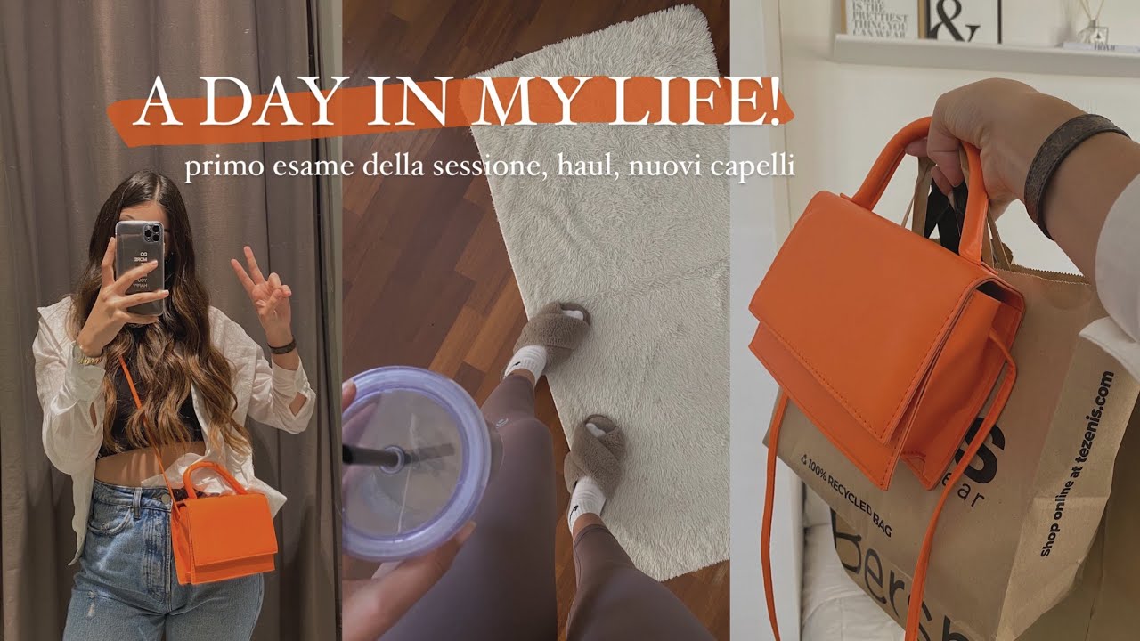 A DAY IN MY LIFE || primo esame della sessione, nuovi capelli, shopping e haul