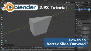 How To Do Vertex Slide Outward in Blender 2.93