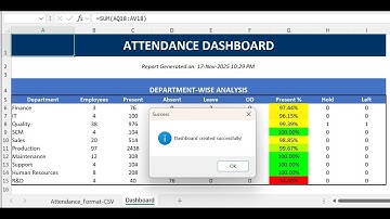 🤖 Automate Attendance in Seconds! 📅⚙️ Smart HR Tool for Companies#SmartHR #Automation #excel